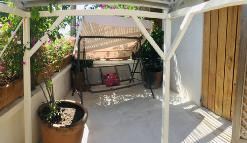 Suite Confort, terraza, vistas parciales al mar (Sunset)