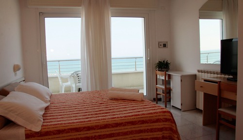 Habitación doble, mirando al mar