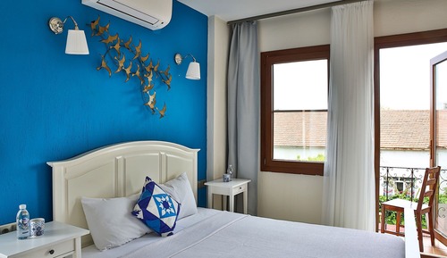 Habitación Deluxe doble, 1 habitación, balcón, vistas a la ciudad