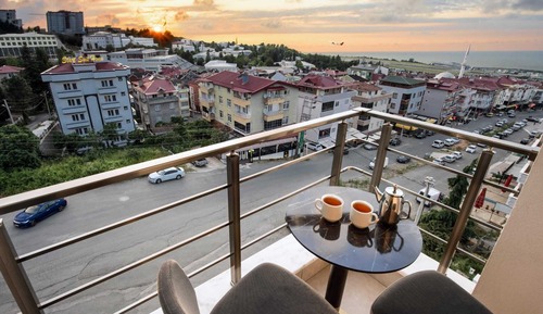 Habitación panorámica, 1 habitación, balcón, vistas al mar
