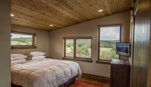 Cabaña de lujo, 2 habitaciones, cocina básica, vistas a la montaña