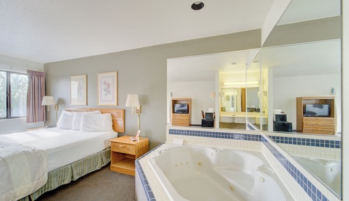 Habitación, 1 cama de matrimonio grande, no fumadores, bañera de hidromasaje