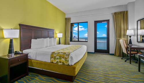 Habitación, 1 cama de matrimonio grande, vistas al mar