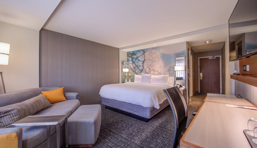 Habitación, 1 cama de matrimonio grande con sofá cama (Hearing Accessible)