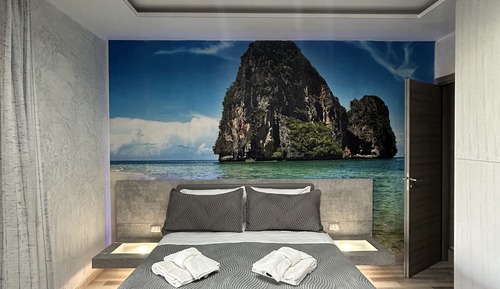 Habitación triple, terraza