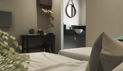 Habitación familiar, 2 habitaciones, 2 baños, vistas a la ciudad