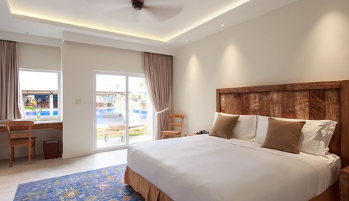 Habitación Deluxe con 2 camas individuales, junto a la piscina