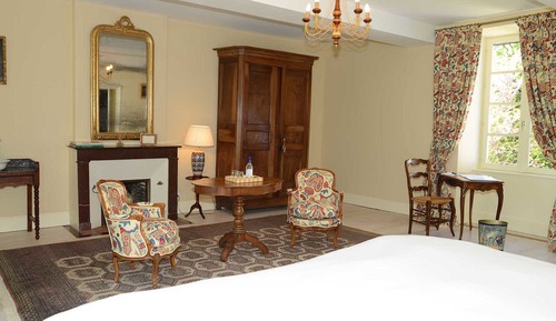 Habitación doble, baño privado, vistas al jardín (Et cours)