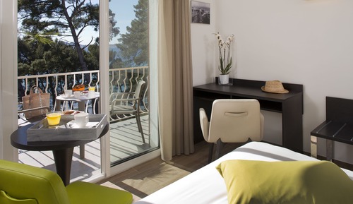 Habitación superior, terraza, vistas al mar