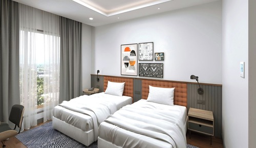 Habitación Deluxe, 2 camas individuales, balcón, vistas a la ciudad