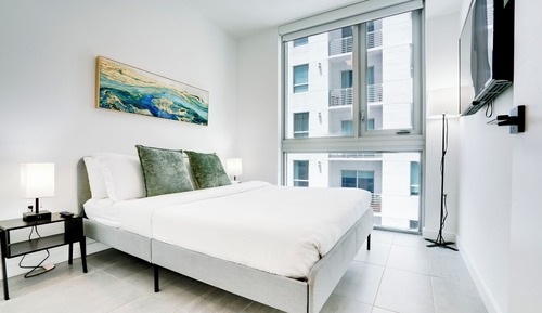 Apartamento Elite, balcón, vistas a la ciudad