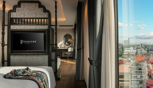 Habitación ejecutiva con 1 cama doble o 2 individuales, balcón, vistas a la ciudad (Premier)