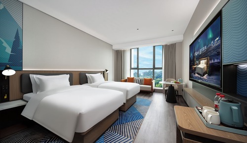 Habitación estándar con 2 camas individuales, vistas a la ciudad
