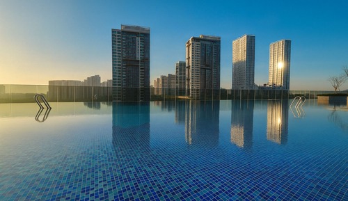 Apartamento de diseño, 3 habitaciones, balcón, vistas a la ciudad