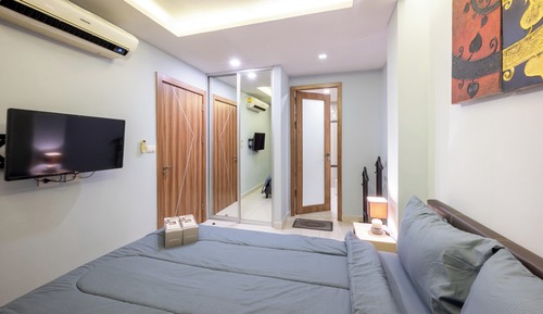 Apartamento básico, balcón