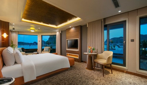 Suite presidencial, vistas al mar