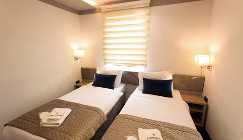 Habitación estándar con 2 camas individuales, vistas al jardín