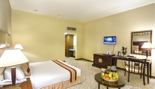 Habitación individual Deluxe, 1 cama doble, fumadores, vistas a la ciudad