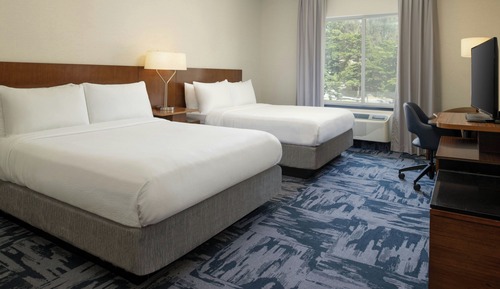 Habitación, 2 camas de matrimonio (Mobility/Hearing Accessible, Tub)