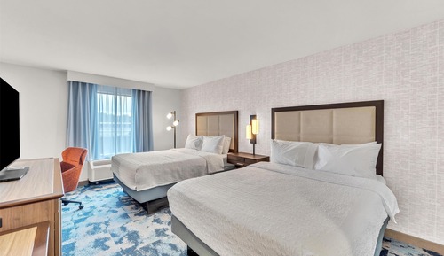 Habitación, 2 camas de matrimonio, no fumadores, frigorífico y microondas