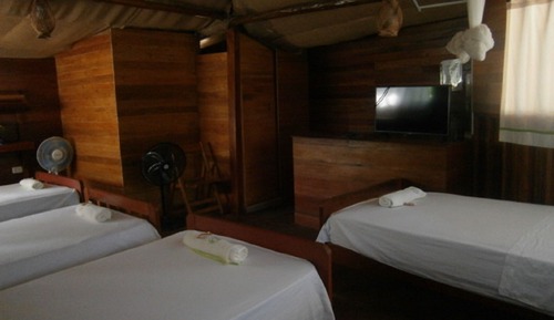 Habitación familiar, vistas al jardín (5 personas)