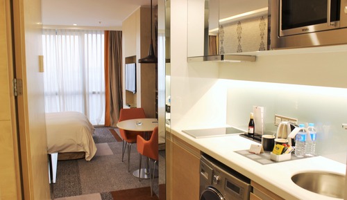 Estudio, vistas a la ciudad