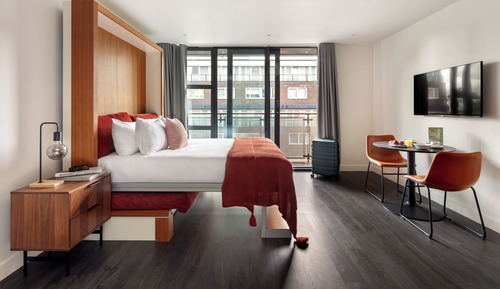 Estudio, 1 cama de matrimonio