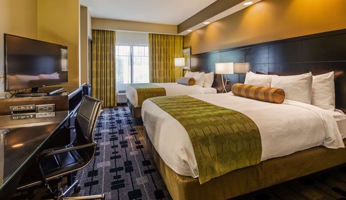 Habitación estándar, 2 camas de matrimonio, accesible para personas con discapacidad