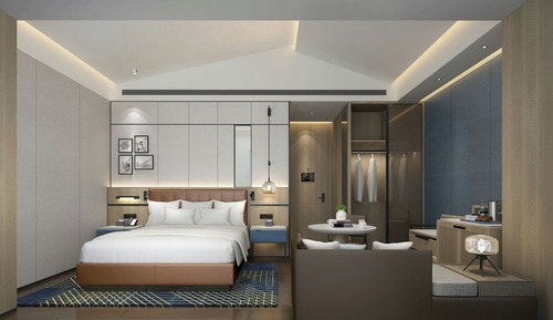 Habitación superior, 1 cama de matrimonio grande, vistas a la ciudad