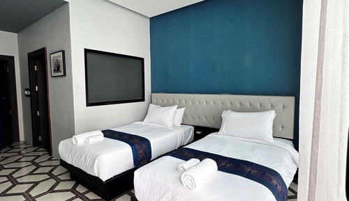 Habitación Deluxe, varias camas, piscina privada