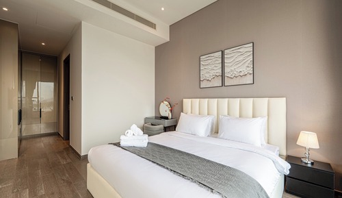 Suite presidencial, 3 habitaciones, Acceso al salón del club, vistas a la ciudad