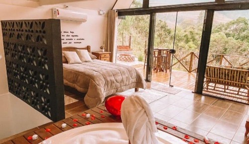 Chalé 2 - Casarão Boa Vista com Hidromassagem - Recanto Bellavita - Rancho Queimado - SC