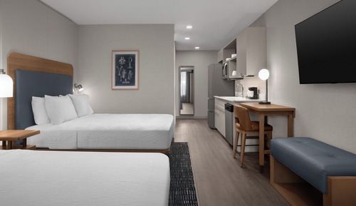 Estudio, 2 camas de matrimonio, accesible para personas con discapacidad (Hearing)