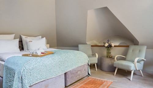 Estudio Deluxe, 1 cama de matrimonio, cocina básica