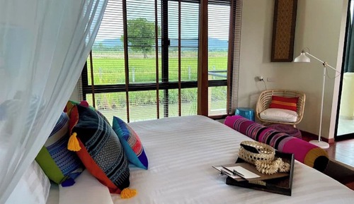 Habitación Deluxe con 2 camas individuales, vistas a la montaña