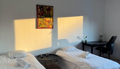 Habitación estándar con 2 camas individuales, vistas a la ciudad