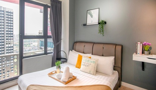 Apartamento superior, 1 habitación, balcón, vistas a la ciudad