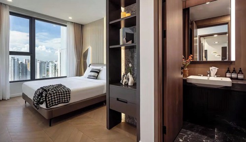 Apartamento Deluxe, 2 habitaciones, balcón, vistas a la ciudad