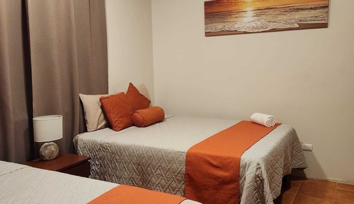 Habitación cuádruple Confort, 2 camas de matrimonio, patio