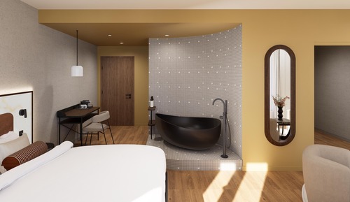 Suite junior, 1 cama de matrimonio grande con sofá cama