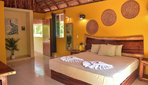 Cabaña Deluxe, balcón, vistas al jardín