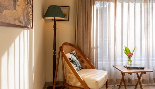 Habitación estándar doble, balcón, vistas al jardín