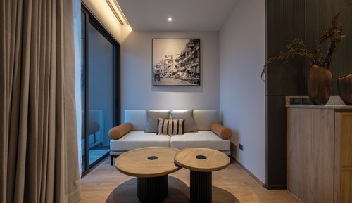 Suite estudio junior, balcón, vistas a la ciudad