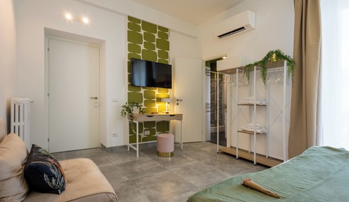 Habitación triple familiar, 1 cama doble con sofá cama, Aire acondicionado