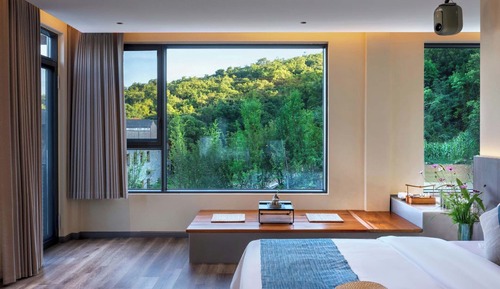 Habitación panorámica doble, vistas a la colina