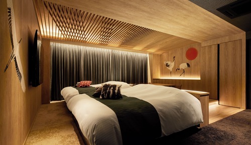 Habitación de estilo japonés con una cama doble o dos camas individuales, 1 habitación, no fumadores