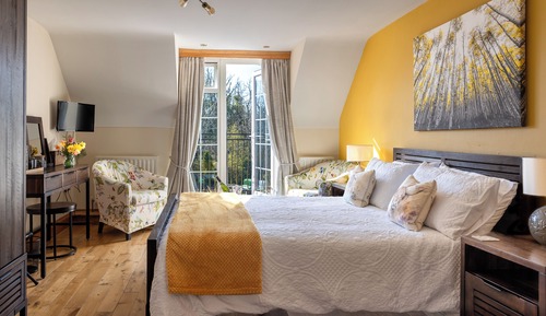 Habitación Confort doble, 1 habitación, balcón, vistas al jardín (Aspen)