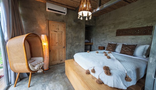 Habitación cuádruple familiar, balcón, vistas a la montaña