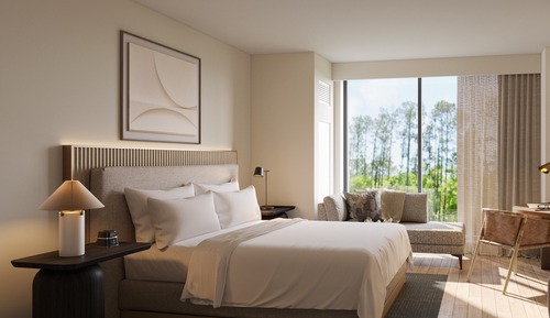 Habitación, 1 cama de matrimonio grande (Water View, Roll-In Shower)