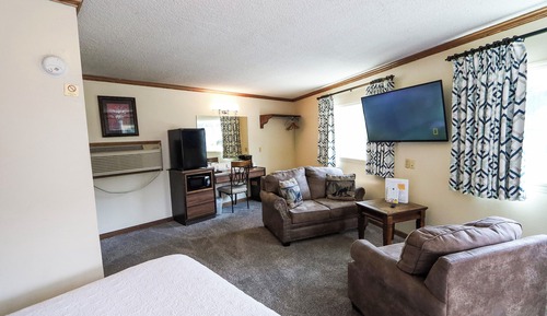 Habitación familiar doble, 2 camas de matrimonio, vistas a la montaña